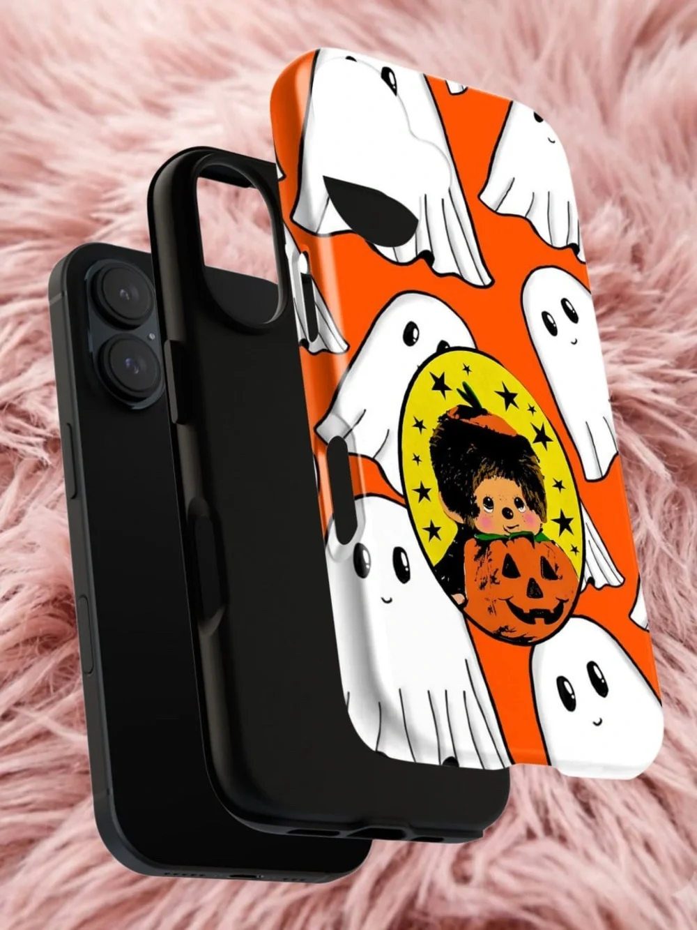 Cute Doll Halloween Ghost Phone Case - Orange